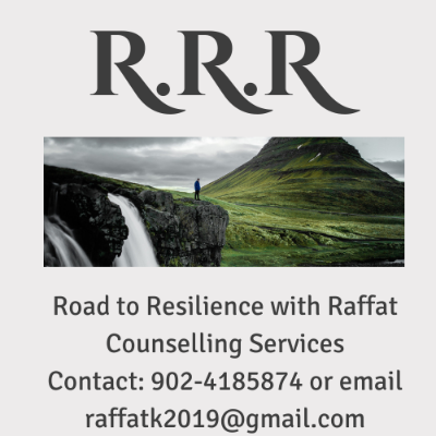 Road to Resilience with Raffat Counselling Services. Company Logo by Raffat Khan in Miramichi NB