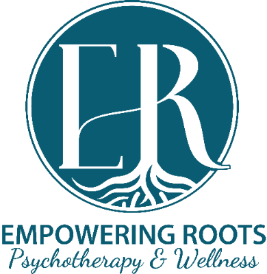 Empowering Roots Psychotherapy and Wellness Company Logo by Gulrukh Khan, MACP, BSc, RP-Qualifying in Brampton ON